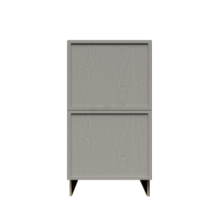 Urban Slim Washed Gray Shaker, Stained Finish Tall Vanity Drawer Base Cabinet W12