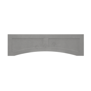 Urban Slim Washed Gray Shaker, Stained Finish Recessed Valance W36