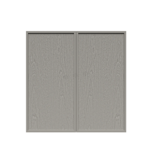 Urban Slim Washed Gray Shaker, Stained Finish Wall Cabinet W30