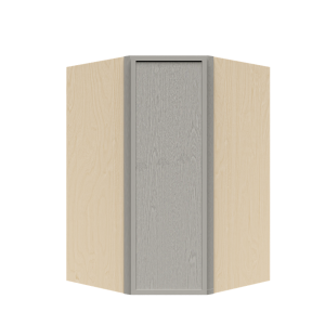 Urban Slim Washed Gray Shaker, Stained Finish Wall Diagonal Corner Cabinet W24