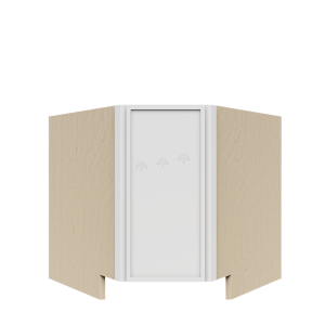 Urban Slim White Shaker, Painted Finish Base Diagonal Cabinet W36