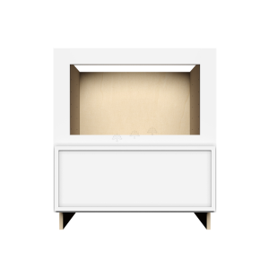 Urban Slim White Shaker, Painted Finish Base Microwave Drawer Cabinet W30