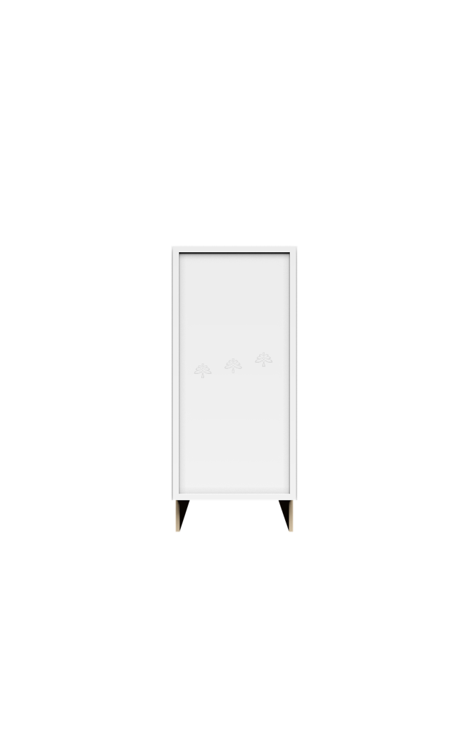 Urban Slim White Shaker, Painted Finish Base Spice Rack Cabinet W09