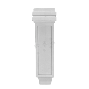 Urban Slim White Shaker, Painted White Corbel Flat Design Medium W3 7/8