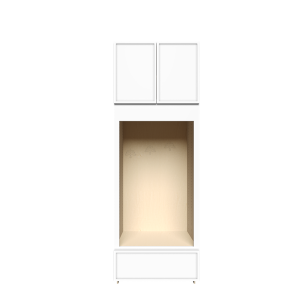 Urban Slim White Shaker, Painted Finish Double Oven Cabinet W33