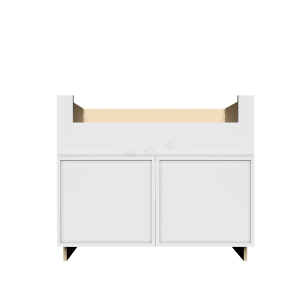 Urban Slim White Shaker, Painted Finish Farm Sink Base W36