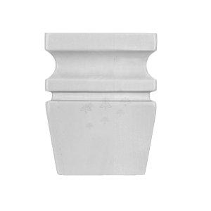Urban Slim White Shaker, Painted White Furniture Foot W3 1/2