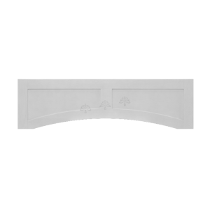 Urban Slim White Shaker, Painted White Recessed Valance W42
