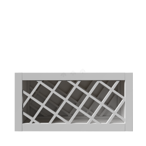 Urban Slim White Shaker, Painted Finish Wall Wine Rack Cabinet W30