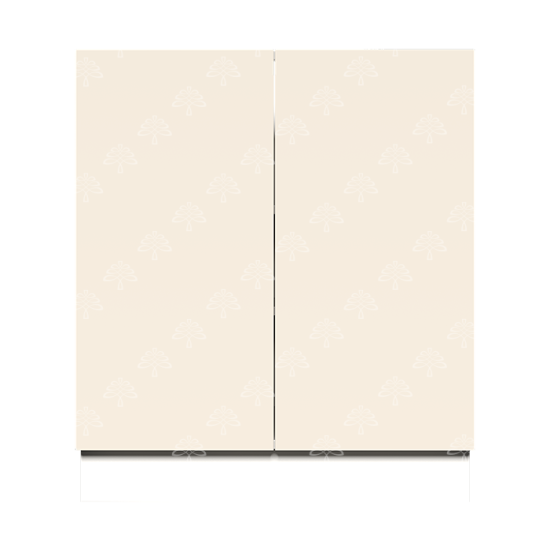 Valencia Series Cashmere Cream Matte Finish Full Height Tall Vanity Sink Base Cabinet W27