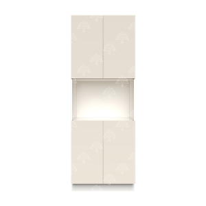 Valencia Series Cashmere Cream Matte Finish Microwave Oven Cabinet W30