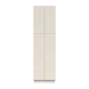 Valencia Series Cashmere Cream Matte Finish Pantry Cabinet with Roll Out Tray W24