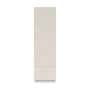 Valencia Series Cashmere Cream Matte Finish Pantry Finish Pantry Cabinet with Inverted Door W30