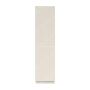 Valencia Series Cashmere Cream Matte Finish Pantry Finish Pantry Cabinet with Inverted Door W30