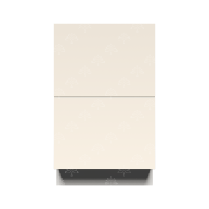 Valencia Series Cashmere Cream Matte Finish Tall Vanity Drawer Base Cabinet W12