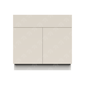 Valencia Series Cashmere Cream Matte Finish Tall Vanity Sink Base Cabinet W27