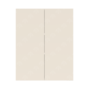 Valencia Series Cashmere Cream Matte Finish Wall Cabinet W24