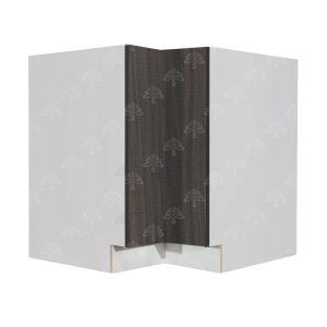 Valencia Series Chateau Brown Wood Grain Finish  Base Lazy Susan Cabinet W33