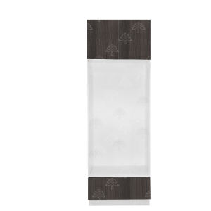 Valencia Series Chateau Brown Wood Grain Finish  Double Oven Cabinet with Small Drawer Face W30