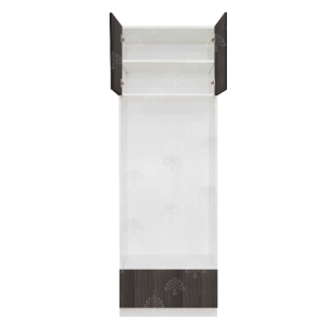 Valencia Series Chateau Brown Wood Grain Finish  Double Oven Cabinet with Small Drawer Face W30