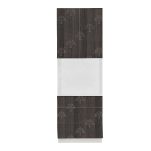 Valencia Series Chateau Brown Wood Grain Finish  Microwave Oven Cabinet with Bottom Drawers W30