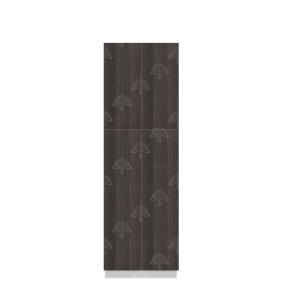 Valencia Series Chateau Brown Wood Grain Finish  Pantry Cabinet with Roll Out Tray W30