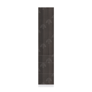 Valencia Series Chateau Brown Wood Grain Finish  Pantry Finish Pantry Cabinet with Inverted Door and Roll Out Tray W18