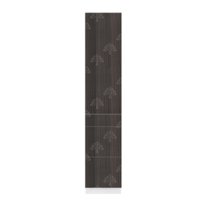 Valencia Series Chateau Brown Wood Grain Finish  Pantry Finish Pantry Cabinet with Inverted Door W18