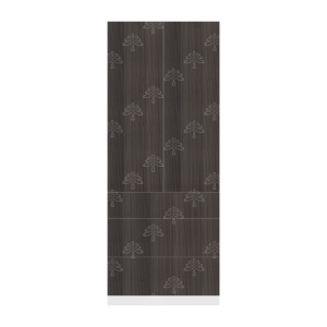 Valencia Series Chateau Brown Wood Grain Finish  Pantry Finish Pantry Cabinet with Inverted Door W24