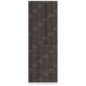 Valencia Series Chateau Brown Wood Grain Finish  Pantry Finish Pantry Cabinet with Inverted Door W30