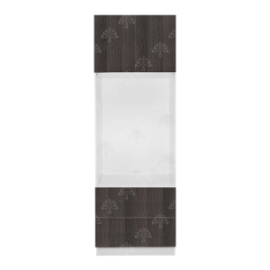 Valencia Series Chateau Brown Wood Grain Finish  Single Oven Cabinet with Bottom Drawers W30