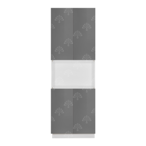 Valencia Series High-Gloss Finish in Gray  Microwave Oven Cabinet W30