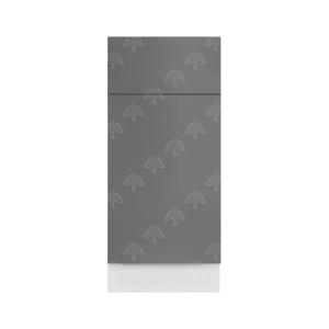 Valencia Series High-Gloss Finish in Gray  Tall Vanity Base Cabinet W12