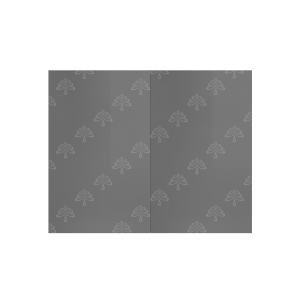 Valencia Series High-Gloss Finish in Gray  Wall Cabinet W30