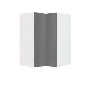 Valencia Series High-Gloss Finish in Gray  Wall Lazy Susan Cabinet W24