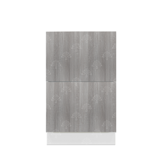 Valencia Series Misty Gray Wood Grain Finish  Base Cabinet W18