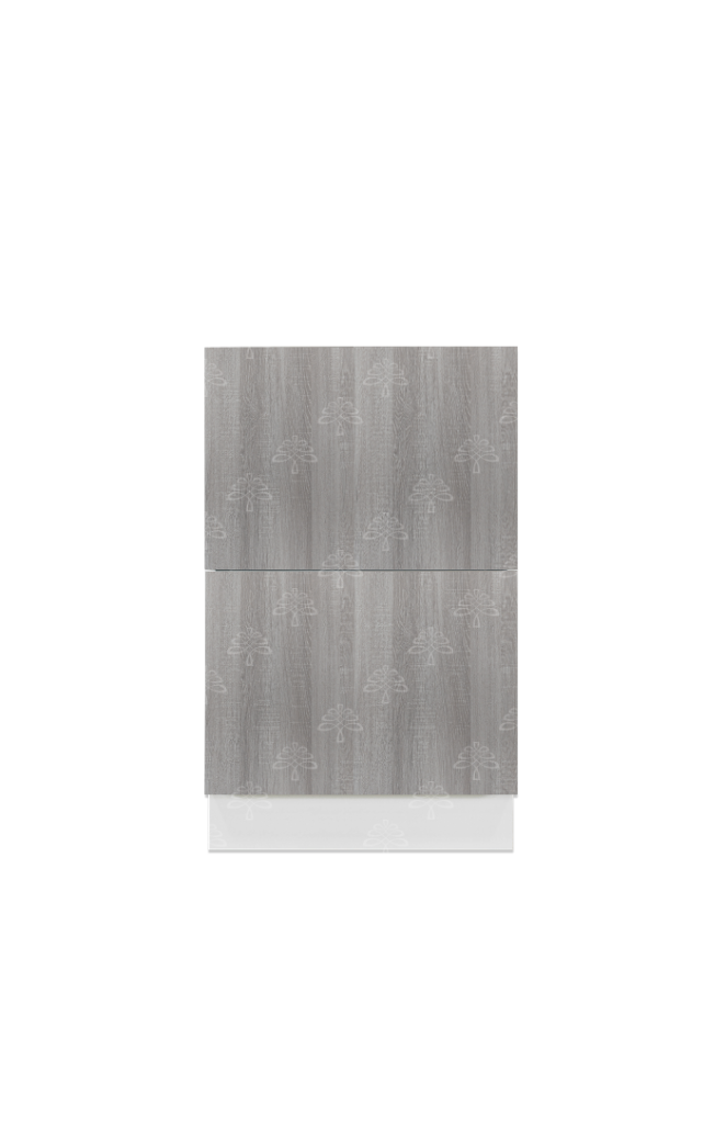 Valencia Series Misty Gray Wood Grain Finish  Base Cabinet W18