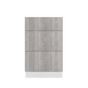 Valencia Series Misty Gray Wood Grain Finish  Base Cabinet W33