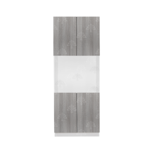 Valencia Series Misty Gray Wood Grain Finish  Microwave Oven Cabinet W30