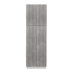 Valencia Series Misty Gray Wood Grain Finish  Pantry Cabinet W24