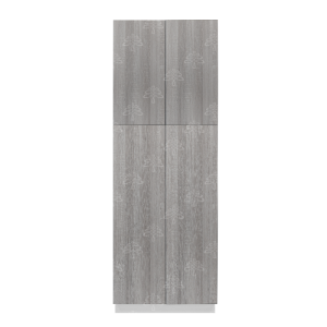 Valencia Series Misty Gray Wood Grain Finish  Pantry Cabinet W30