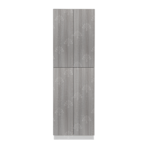 Valencia Series Misty Gray Wood Grain Finish  Pantry Cabinet W30