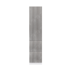 Valencia Series Misty Gray Wood Grain Finish  Pantry Finish Pantry Cabinet with Inverted Door W18