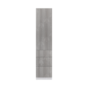 Valencia Series Misty Gray Wood Grain Finish  Pantry Finish Pantry Cabinet with Inverted Door W18