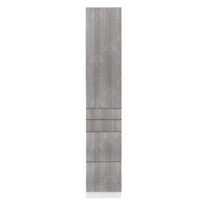 Valencia Series Misty Gray Wood Grain Finish  Pantry Finish Pantry Cabinet with Inverted Door W18