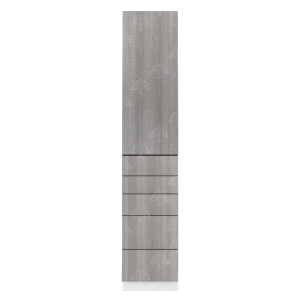 Valencia Series Misty Gray Wood Grain Finish  Pantry Finish Pantry Cabinet with Inverted Door W18