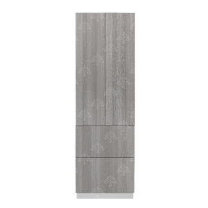 Valencia Series Misty Gray Wood Grain Finish  Pantry Finish Pantry Cabinet with Inverted Door W24