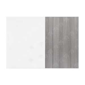 Valencia Series Misty Gray Wood Grain Finish Wall Blind Cabinet W27