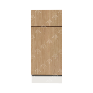 Valencia Series Rose Teak Wood Textured Finish Base Cabinet Roll Out Tray W18