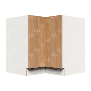 Valencia Series Rose Teak Wood Textured Finish Base Lazy Susan Cabinet W36